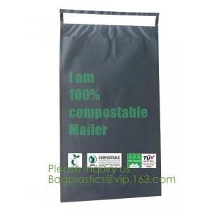 China Eco-Friendly waterproof durable grey/white PLA biodegradable courier bags,100% compostable and biodegradable Courier Env supplier