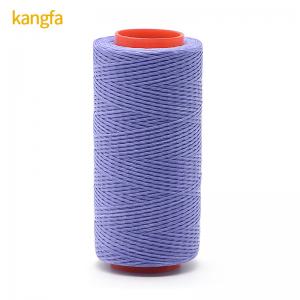 China 100g-400g Weight Knitting Wax Thread 0.8mm Flat Waxed Thread 200 meters for Leather supplier