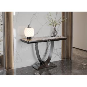 Elegantrectangle Insert Ceramic Marble Console Table Blend Of Elegance And Modern Aesthetics