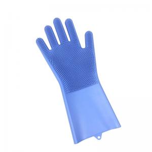 China Eco-Friendly Funny Silicone Rubber Microwave Cooking Use Finger Tips Hand Gloves Kitchen Tool for Dish Pet Hair Care supplier