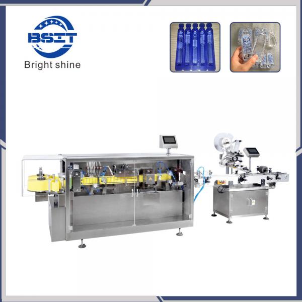 Plastic ampoule packing machine line in pharmaceutical industry
