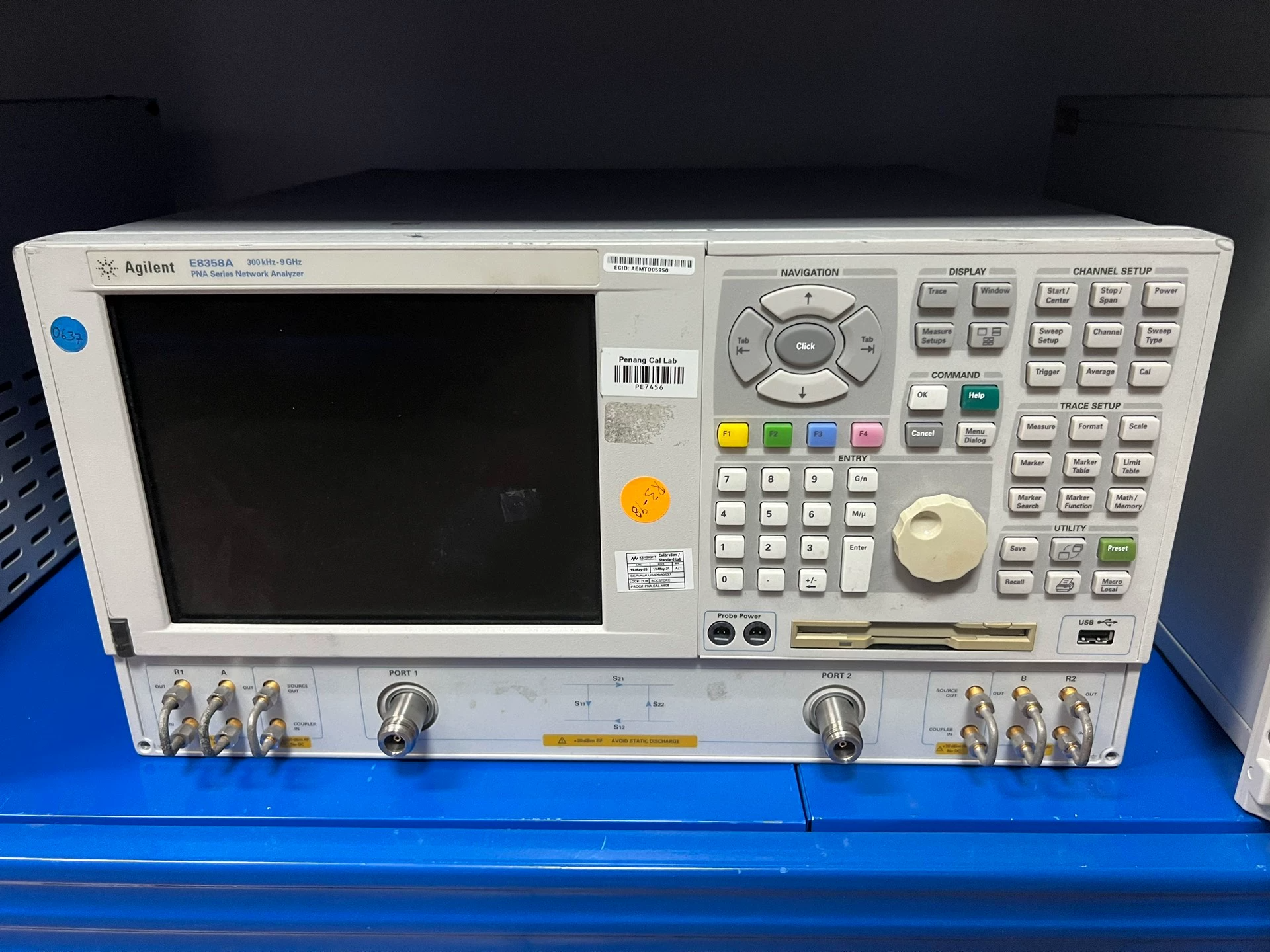 China Agilent E8358A PNAネットワーク解析器 ベクトルネットワーク解析器 VNA 9 GHz 128 dB ダイナミックレンジ supplier