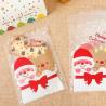 CUSTOM DESIGN CANDY BAGS WITH GOLDEN TWIST TIES CLEAR PLASTIC TREAT BAGS FOR