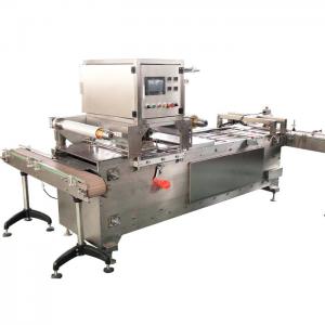 Cakes And Pastries Plastic Tray Sealing Machine With 0.5m³/Min Air Consumption