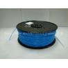 China 3D Printer Material Strength Blue Filament , 1.75mm / 3.0mm ABS Filament Consumables wholesale