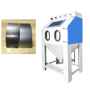 China Armoire à sablage vertical automatique machine à sablage industriel supplier