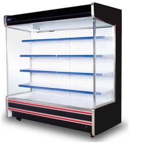 Multi Layer Shelves Supermarket Glass Door Freezer Good Temperature Evenness