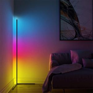 China Smart Floor Lamp RGBW Corner Ambience Light Bedroom Music Sysc Moden Stand Lamp supplier