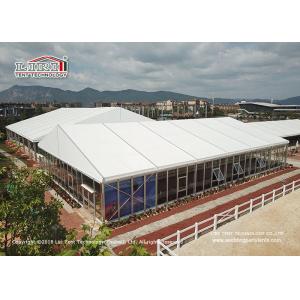25 Meter Width Glass Marquee Tent For Temporary Horse Riding Tear Resistant