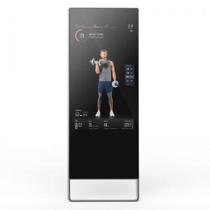 43 inch touch screen media player magic interactive android Fitness gym workout smart mirror advertising