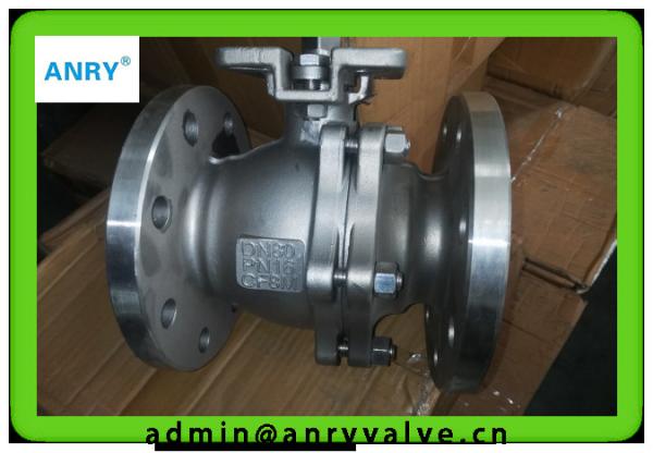 PTFE Seat Floating Ball Valve Flanged RF WCB Body Fire Safe