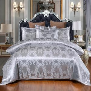 European Style Embroidery Satin Bedding Set 3 Piece Duvet Cover Bed Sheet Pillow Case