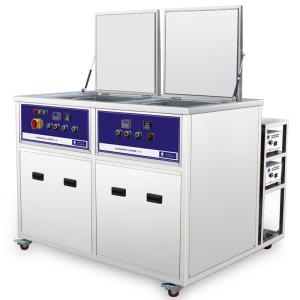 China 40KHz 135L dual tanks Industrial Ultrasonic Cleaner , cleaning and rinsing function wholesale