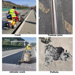 China Thermoplastic Asphalt Road Patching Material Premix Granules supplier