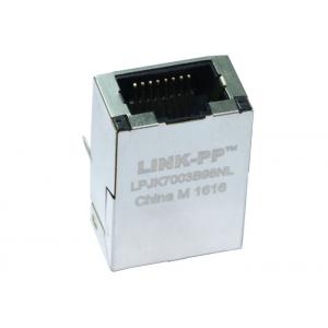 China 1840718-6 Gigabit  RJ45 Female Connector With LED LPJK7003B98NL For Embedded Board supplier