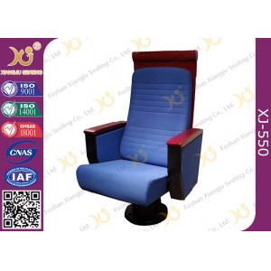China Custom Wood High Back Church Hall Chairs Soft Padded For Pastor / Minister supplier