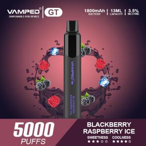 Vamped GT Blackberry Raspberry Ice 13ml Disposable Vape Pen 3.7V  118.36*21*21mm