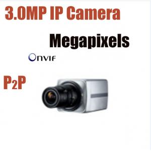 China 3.0MP Megapixel Box IP CCTV Camera WDR IR CUT Onvif P2P Web Indoor Security Camera supplier