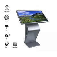 China Android 43 49 55 Inch 350cd/m2 Floor Stand Interactive Kiosk on sale