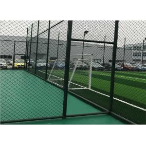 OHSAS 75*75mm Metal Chain Link Fencing Plastic Coated Diamond Mesh Fencing