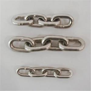 8mm 316 Stainless Steel Link Chain for Transmission in Chemical Industry and Durable