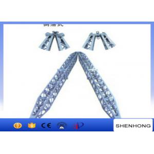 China Aluminum Tower Erection Tools A Shape Lattice Gin Pole 14KN - 65KN Load supplier