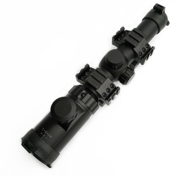 China SECOZOO Verre allemand 1-6 X 24 Dépistage de chasse Scope optique Vue télescopique supplier