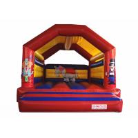 China Clown circus themed inflatable bouncer elephant inflatable bouncer jumping square inflatable clown bouncer on sale