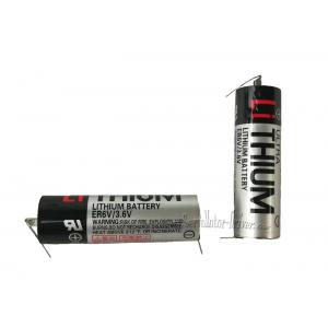 China 200mAh Plc Battery Replacement , ER6V 3.6V Toshiba Lithium Battery With Weld Leg supplier