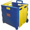 China 35 kg Foldable Grocery Shopping Cart Plastic Combination of Colors 420x405x380mm wholesale