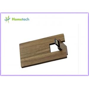 Walnut Wooden Card USB 2.0 Flash Drive Memory Stick