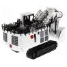 China DM85653 Limited White Mining Excavator Diecast Engineering Vehicle CCM Model 1/87 Scale wholesale