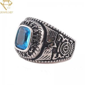 China Stainless Steel Army US Custom Military Rings wholesale