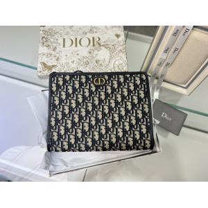 2 In 1 Mini Dior 30 Montaigne Pouch Blue Oblique Jacquard