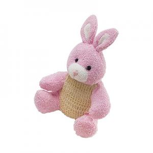 China Pink Rabbit Kids Bath Mitts Wash Cloth Household Toy Scrubber supplier