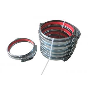 Galvanized Quick Connect Duct Pipe Clamp With Lock For Flange Pipe And Pressed Bends