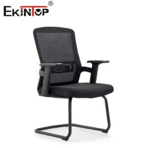 Washable Mid Back Office Chair With Mesh Material Armrests Cushioned Seat