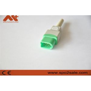 China Connecteur 12Pin d'ECG pour l'accessoire médical de moniteur patient de Datascope avec la couleur verte supplier