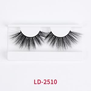 China Dramatic Long Faux Mink Lashes , 100% Handmade 25mm Siberian Mink Lashes supplier