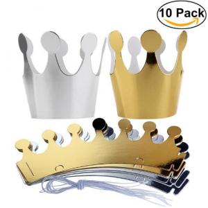 China Birthday Crown Party Children Photographed Tools Cake Hat Party Paper Birthday Hat Gold Europe wholesale