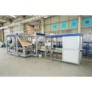 China Tetra Brik Bottle Automated Case Packer Machine Customized on sale
