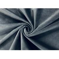 China Soft 100 Percent Polyester Micro Velvet Fabric 240GSM for Home Textile Grey on sale