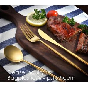 China Cutlery Purple Flatware Tianjin Stainless Steel Cutlery,Elegant Design Stainless Steel Flatware Copper Coating Rose Gold supplier