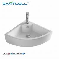 China AB8166 White Ceramic Basin Vessel Sink  Washing Basin Above Counter Basin Ultra Thin Edge Bathroom Art Basin on sale