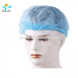 China OEM PP Disposable Hair Net Cap Single / Double Elastic 19&quot; 20”21'' wholesale