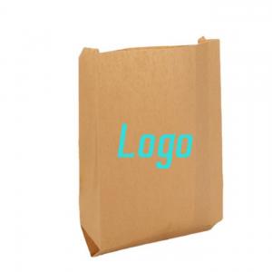 Custom Logo Printed Biodegradable Candy Gift Package Bag Tip Bottom Kraft Paper Bag