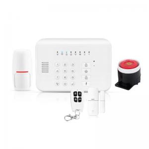 Sistema de alarma de la seguridad en el hogar de GSM/RF433/TUYA WIFI con el sensor PIR Detector /Srien de la puerta y el regulador