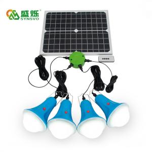 CCC 50000 Hours 435Lum 12V Solar Lighting Kit With Remote Control Mini Solar Panel Battery Lighting Power System
