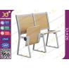 Lecture Hall Seats Attached School Desks And Chair Wooden Folding Furniture