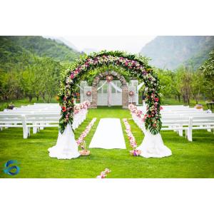 China Handmade Wedding Arch Decorations , Faux Blossom Trees With Green Leaf supplier